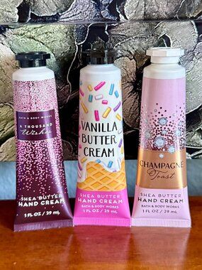 NEW 3-Pc Shea Butter Hand Cream Bath & Body Works